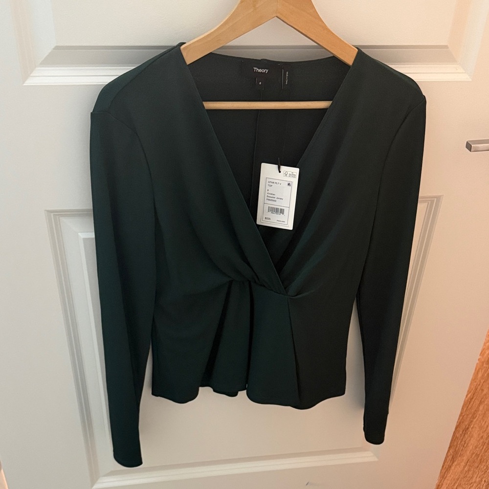 Theory Women's Deep Green Blouse